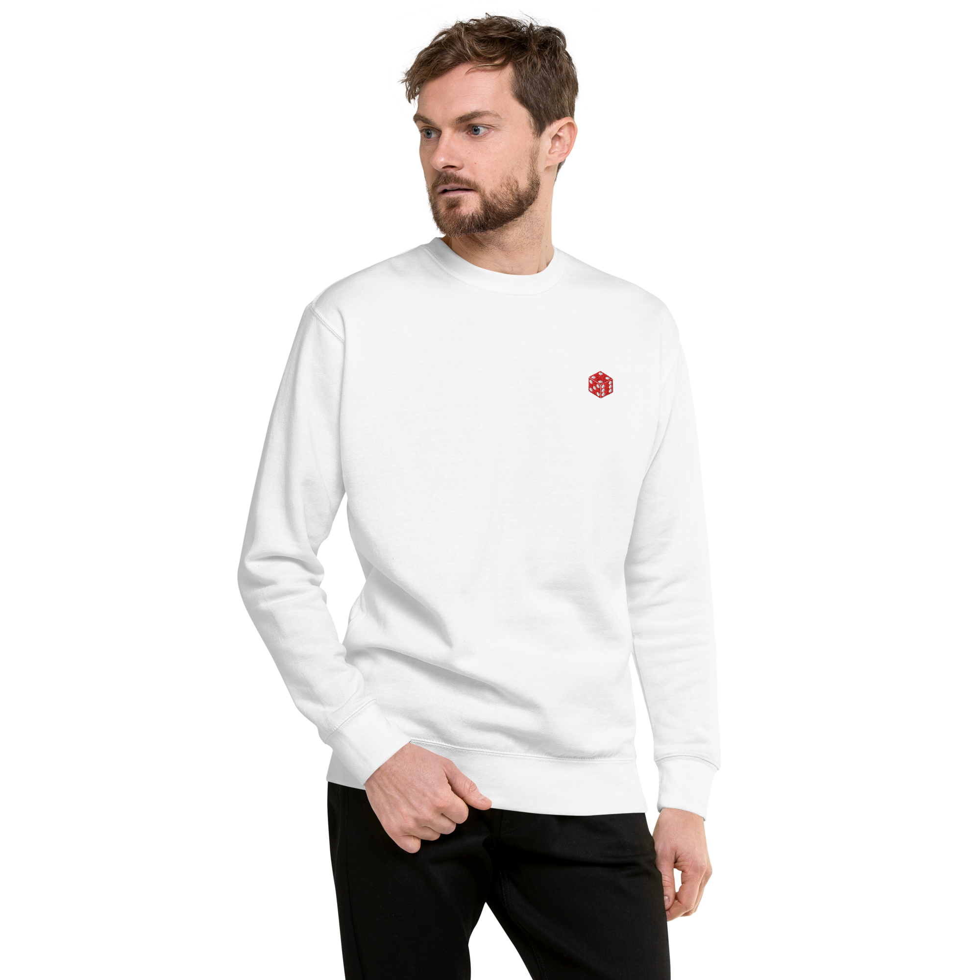 Unisex Würfel Premium Sweatshirt