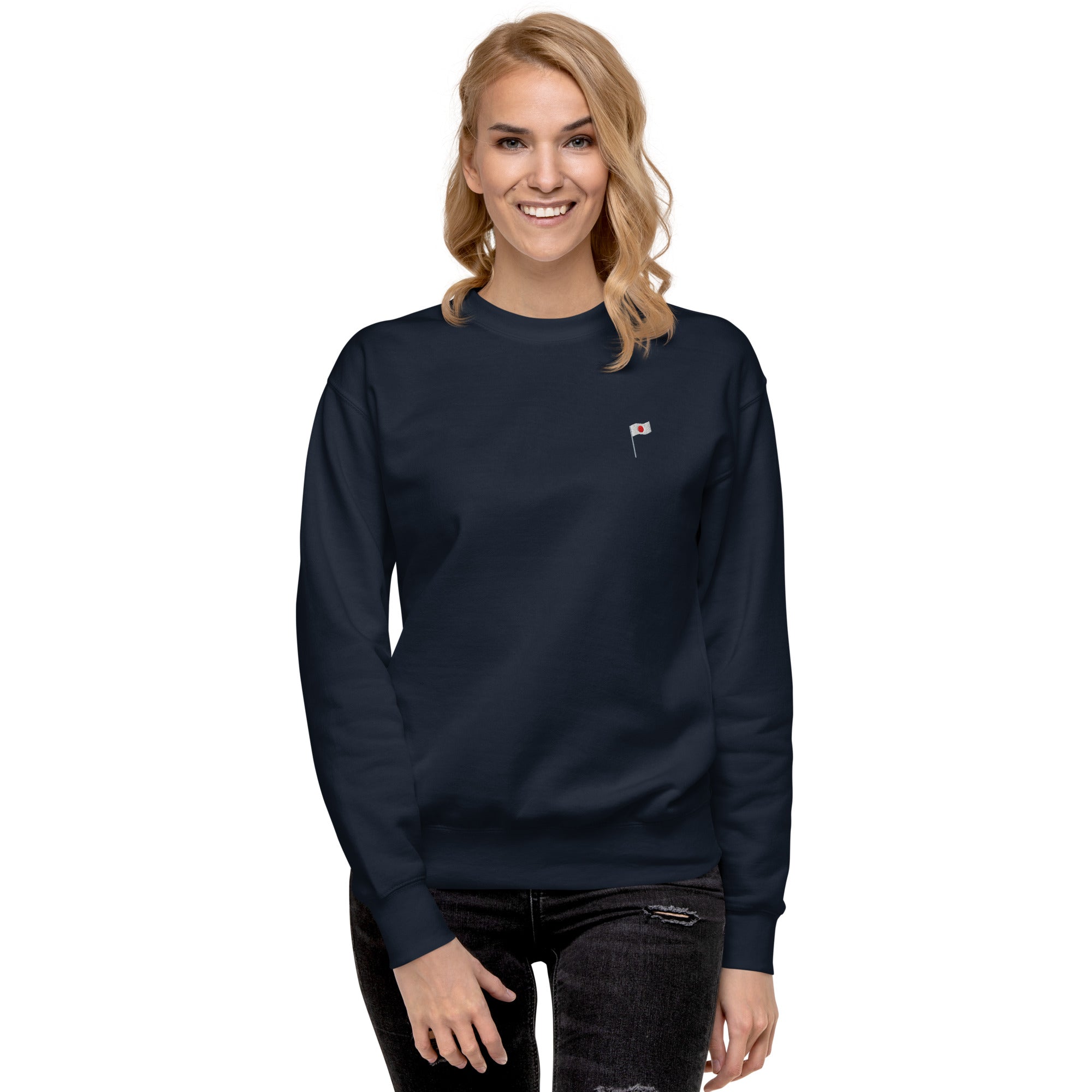 Unisex Premium Sweatshirt mit japanischer Flagge